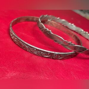 2 Bangle Vintage Bracelets - Taxco / Mexico